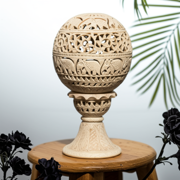 Varanasi Stone Craft Jali Globe