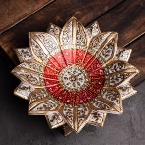 Marble Lotus Plate