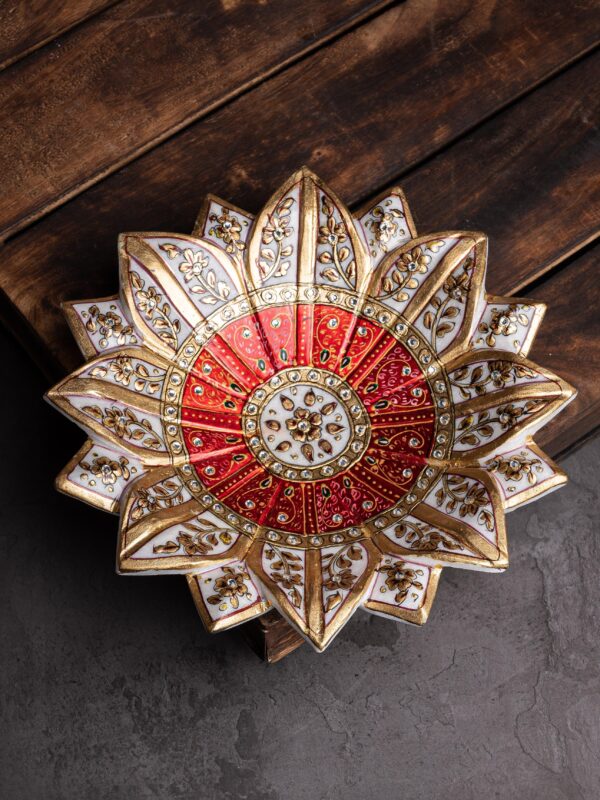 Marble Lotus Plate