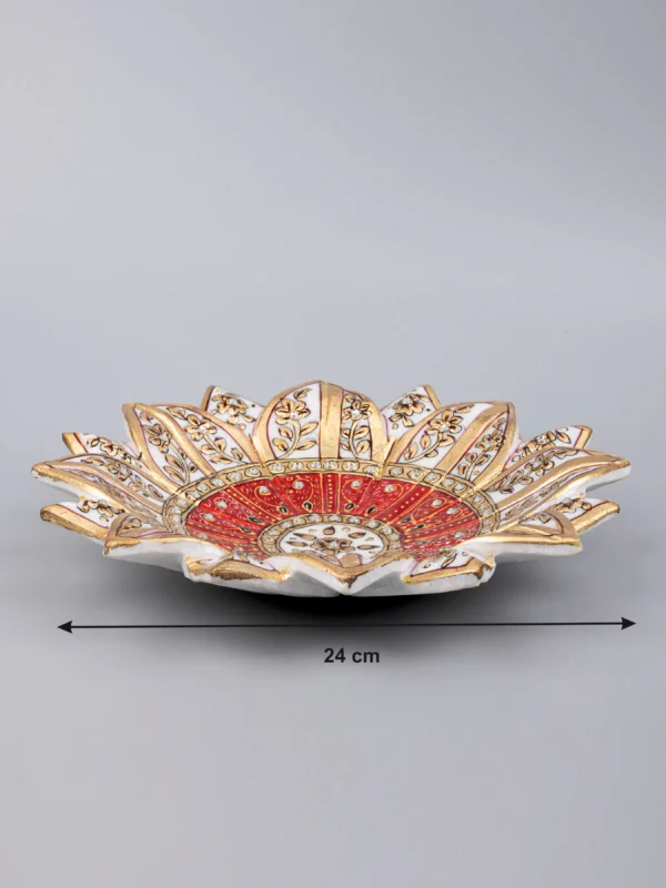 Marble lotus plate designer