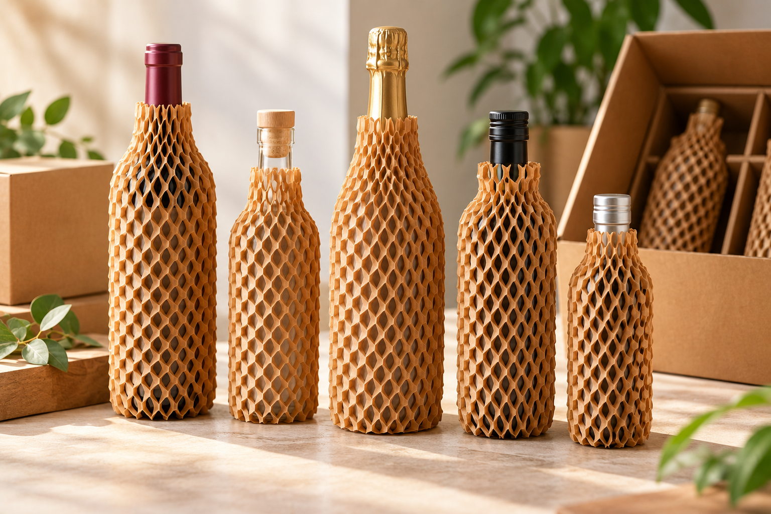 Brown protective paper roll material used for packing